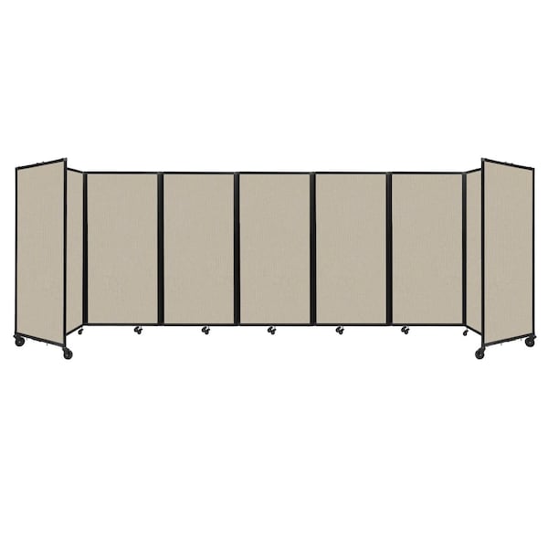 Room Divider 360 Folding Portable Partition 19'6" x 6' Sand Fabric